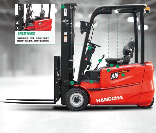 A系列1.3-2.0噸三支點(diǎn)蓄電池叉車(chē)